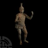 Post Medieval Bronze Statue of an Etruscan Warrior