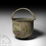 Greek Bronze Handled Vessel