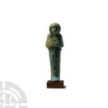 Egyptian Faience Ushabti of a Prince