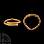 Viking Age Gold Open-Ended Ring