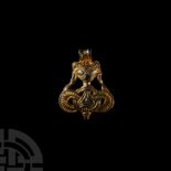 Viking Age Silver-Gilt Beast Pendant