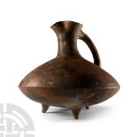 Luristan Tripod Footed Jug with Strainer