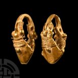 Parthian Gold Earring Pair