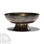Sassanian Silver Pedestal Cup