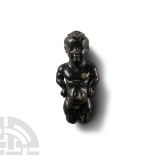 Egyptian Steatite Apotropaic Pataikos Dwarf Amulet Figure