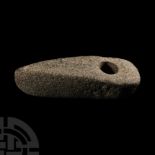 Stone Age Pierced Battle Axe-Hammer