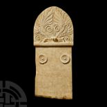 Greek Marble Funerary Anthemion Stele