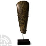 Stone Age Polished Mottled Greenstone Axehead