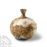 Roman Emerald Green Flask