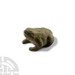 Egyptian Bronze Heket as Frog Statuette
