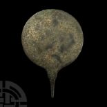 Greek Bronze Handled Mirror