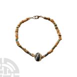 Egyptian Faience Mummy Bead Bracelet