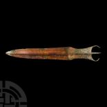 North-West Persian Bronze Dagger with Horns