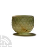 Sassanian Green Cut-Glass Cup
