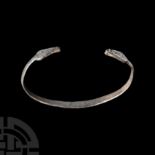 Roman Silver Armilla Snake Bracelet