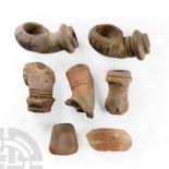 Terracotta Opium Pipe and Other Artefact Group