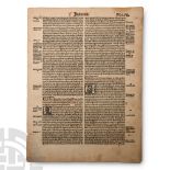 Medieval Judges Bible Page by Johann Gruninger