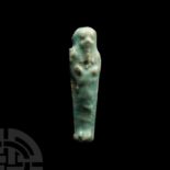 Egyptian Blue Faience Ushabti