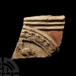 Roman Terracotta Frieze Fragment with Bird