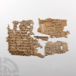 Egyptian Papyrus Fragment Group