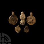 Medieval Lead Bag and Tax Seal Group