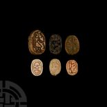 Egyptian Stone Scarab Collection