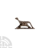 Roman Silver Sinuous Feline Statuette