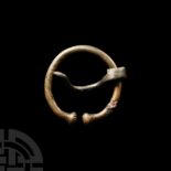 Romano-Celtic Bronze Torc-Shaped Brooch