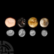 Sassanian Stone Stamp Seal Collection