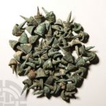 Roman Bronze Armoured Door Stud Group