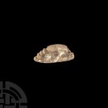 Bactrian Rock Crystal Snail Amulet