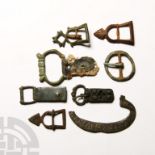 Medieval Bronze Buckle Group