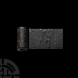 Mesopotamian Stone Cylinder Seal for Shamash-ili, son of Nirgal-gamil