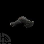 Viking Age Bronze Dragon-Headed Knife Handle