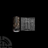 Western Asiatic Haematite Cylinder Seal for the Daughter of ur-Suen
