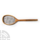 Vintage Wooden Tennis Racket
