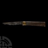 Medieval 'Thames' Iron Knife with Bone Handle