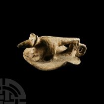Romano-Egyptian Bronze Shrew Balsamarium Lid
