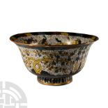 Chinese Cloisonne Enamelled Brass Bowl with Flaring Body