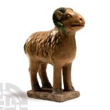 Chinese Glazed Terracotta Ram
