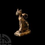 Egyptian Gold Cat Amulet of the God Bastet