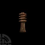 Egyptian Faience Djed Pillar Amulet