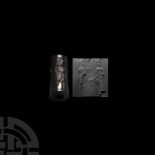 Western Asiatic Haematite Cylinder Seal with presentation Scene