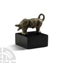 Celtic Bronze Wild Boar Double Clothing Toggle