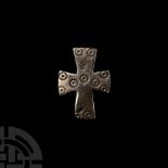 Byzantine Silver Cross Brooch