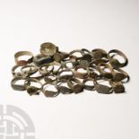 Roman to Medieval Bronze Ring Collection
