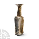 Roman Glass Square Flask