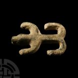 Dark Age Bronze Zoomorphic Mount