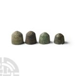 Medieval Bronze Beehive Thimble Collection