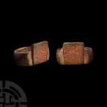 Late Roman Bronze Ring Inscribed 'Gift for Caius'